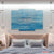 4‑Panel Blue & Pink Abstract Wall Art – Executive Decor