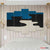 5‑Panel Blue & Beige Abstract Wall Art – Executive Decor
