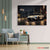 Silver Supercar Night Street Canvas | Urban Performance Print | Exective Decor