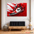 Red Splash High‑Top Sneaker Pop Art Canvas Wall Art | Exective Decor