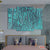 Abstract Teal 4 Multi Panel Wall Art – Exective Decor
