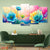 Aurora Lotus Blooms 5‑Panel Floral Canvas | Exective Decor