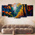 Autumn Canopy Symphony 5‑Panel Forest Canvas | Exective Decor