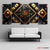 Bitcoin Black & Gold 5‑Panel Canvas – Luxury Wall Art | Exective Decor