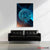 Bitcoin Blue Prism Canvas – Cyber Circuit Art | Exective Decor