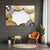 Bitcoin Coin Frame Canvas – Minimal Gold & Silver Art | Exective Decor