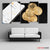 Bitcoin Coins & Chart 5‑Panel Canvas | Crypto Wall Art