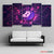 Bitcoin Neon Circuit 5‑Panel Canvas | Exective Decor