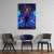 Bitcoin Neon Warrior Canvas – Cyberpunk City Art | Exective Decor