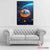 Bitcoin Network Galaxy Canvas | Blue Crypto Wall Art