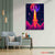Bitcoin To The Moon Canvas – Neon Rocket Art | Exective Decor