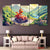 Dino Jeep Adventure 5‑Panel Kids Wall Art | Exective Decor