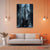 Electric Bass Guitar Wall Art – Black Musical Instrument Canvas for Living Room or Studio