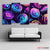 Ethereum Neon Tokens 5‑Panel Canvas – Crypto Wall Art | Exective Decor