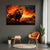 Firestorm Lion King Canvas – Majestic Safari Wall Art | Exective Decor