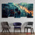 Gaming Controller Ember Burst 5‑Panel Canvas Wall Art | Exective Decor