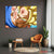 Goku vs Vegeta Super Saiyan Clash Close‑Up Wall Art – Electric Anime Canvas Exective Decor