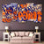  Graffiti Burst 5‑Panel Canvas Wall Art | Exective Decor