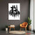 Minimalist Bitcoin Skyline Canvas | B&W Crypto Art