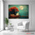 Moonlit Red Tree Boat Wall Art Exective Decor