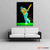 Neon Cricket Batsman Canvas Wall Art | Electric Swing Line Art | Exective Decor