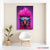 Neon Pink Bird with Sunglasses Pop Art Canvas Wall Art | Exective Decor
