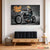 Skull Riders Biker Canvas Wall Art | Retro Chopper Illustration | Exective Decor