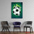 Soccer Graffiti Canvas Wall Art | Urban Green Pop Design | Exective Decor