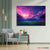 Sunset Soccer Stadium Canvas Wall Art | Pink Purple Sky | Exective Decor