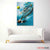 Tennis Forehand Splash Canvas Wall Art | Dynamic Racket & Ball | Exective Decor