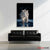 White Tiger Charge Canvas Wall Art | Exective Decor