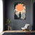 Zen Samurai Sun Wall Art – Minimal Japanese Ink Landscape Exective Decor